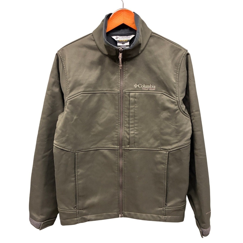 Columbia Field Gear Omni-Shield Softshell Jacket Mens M Brown Gorpcore Outdoor